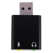 7.1-Channel Aluminum Alloy Usb Sound Card Computer External Sound Card Usb75886