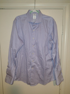 Brooks Brothers Makers And Merchants Long Sleeve Shirt Men's 16.5-33 Made In USA