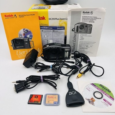 Kodak Digital Science DC210 Plus Zoom 1.0MP Digital Camera Cards Cables Reader