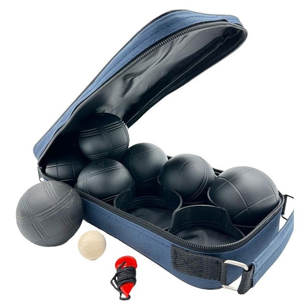 Kule DO GRY 8 SZT- Boule Petanque Czarne Pokrowiec Enero PRO Kule DO GRY 8 SZT--image