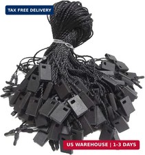 1000Pcs 7-inch Hang Tag String, Nylon Snap Lock Pin Loop Fastener Hook Ties for