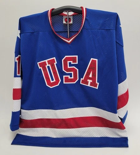 1980 Miracle on Ice Team Signed USA Hockey Jersey LE 11/80 Beckett LOA