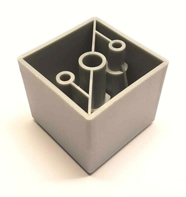  Polsterfuß Gleiter 50x50x45 mm quadratisch KST. Möbelfuß Möbelgleiter Würfel ! 