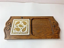 Vintage MCM Georges Briard Woodland Cheese Board.