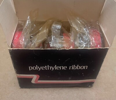 Polyethelyne Ribbon 6 Pack NIB 9/16” X 235’ NOS Polyethylene Black Ribbon for SELECTRIC 71 ...