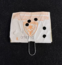 JUNE MOUNTAIN Vtg 1980s Ski Lift Ticket CALIFORNIA Resort Travel Souvenir