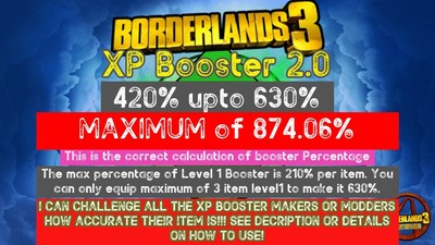 Borderlands 3 Starter & Guardian XP Booster Set 2 LEVEL UP SCHNELL XP PS/XBOX/