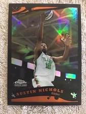 2005-06 Topps Chrome AUSTIN NICHOLS Rookie RC DL Black Refractor #/399 Flames