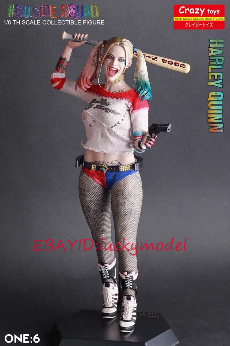 Crazy Suicide Squad 12inch PVC Harley Quinn Decoration Model In