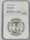 1957-D 50C Franklin Half Dollar NGC MS64 FBL