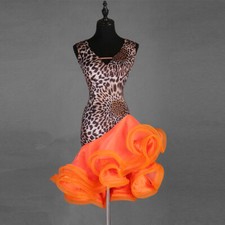 Ballroom Women's Latin Rumba Tango Salsa Samba Competition Dance Dress 225