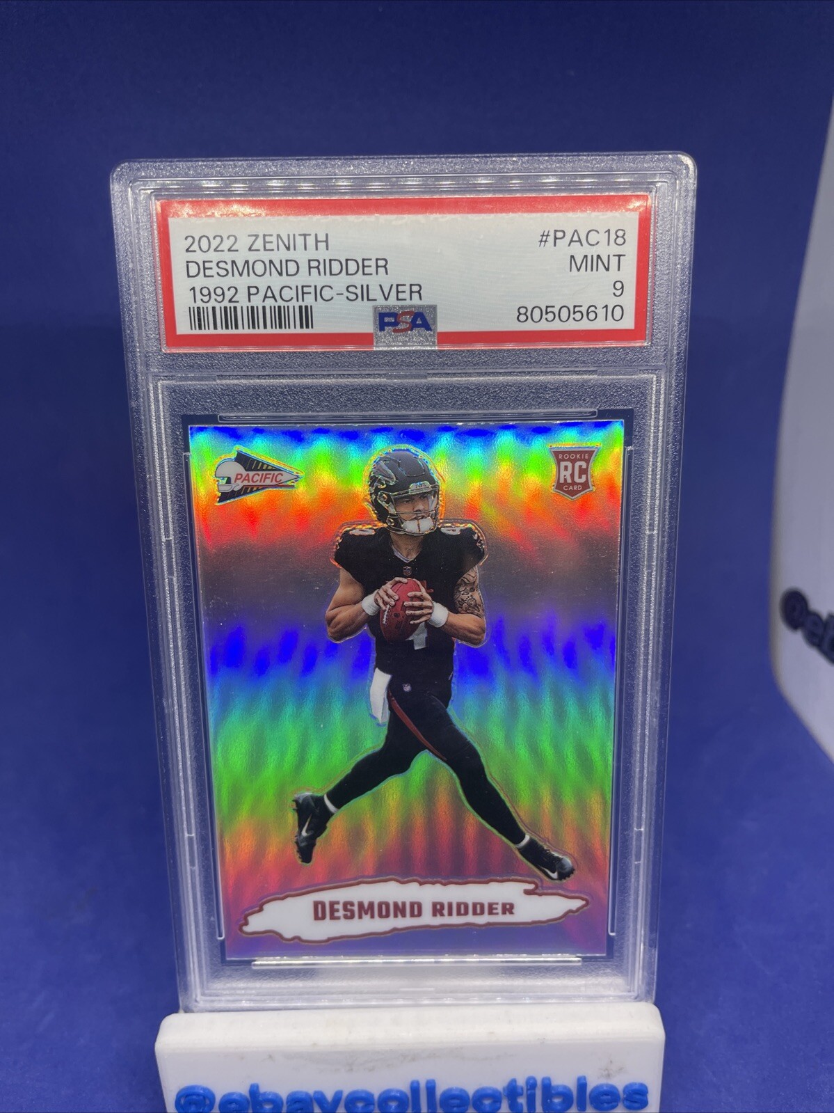 2022 Zenith Desmond Ridder Pacific Silver Rookie - PSA 9- *ssp - Falcons