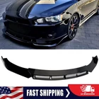 Glossy Front Bumper Lip Spoiler Splitter Kit For Mitsubishi Lancer 2008-2015