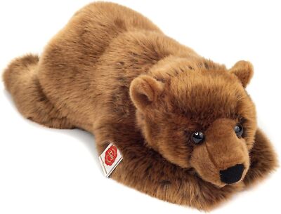 Teddy Hermann Braunbär liegend 45 cm 91052 Kuscheltier Plüschtier Stofftier