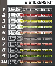 2 SEADOO speedster 15 150 REPLACEMENT STICKERS set boat decals 20x2.25 ''
