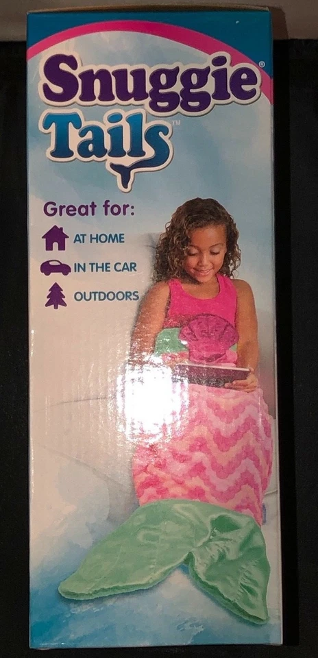 AS SEEN ON TV KIDS SNUGGIE TAILS SUPER SOFT BLANKET PINK MERMAID BRAND NEW - Image 3 of 3