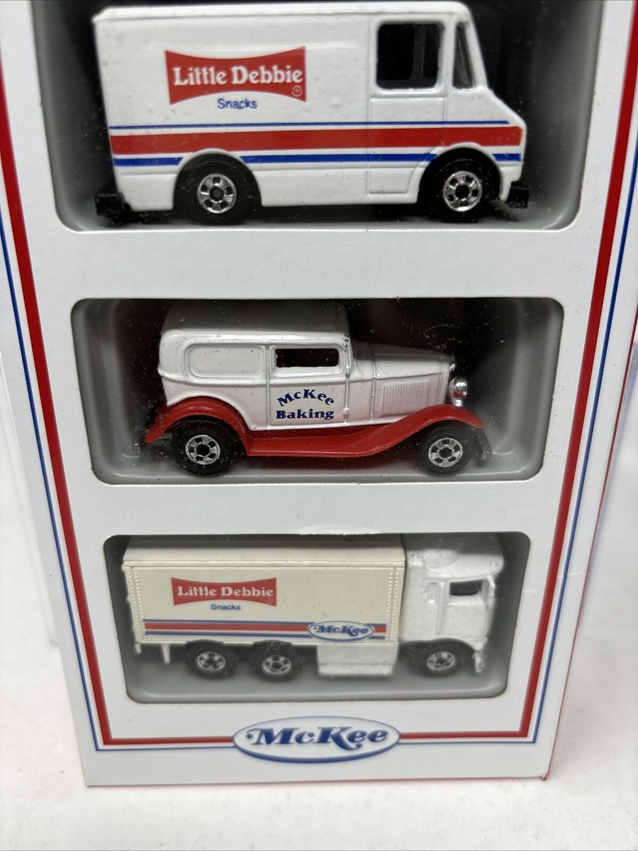 HOT WHEELS 3 CAR PACK McKEE LITTLE DEBBIE SNACKS IN BOX | eBay