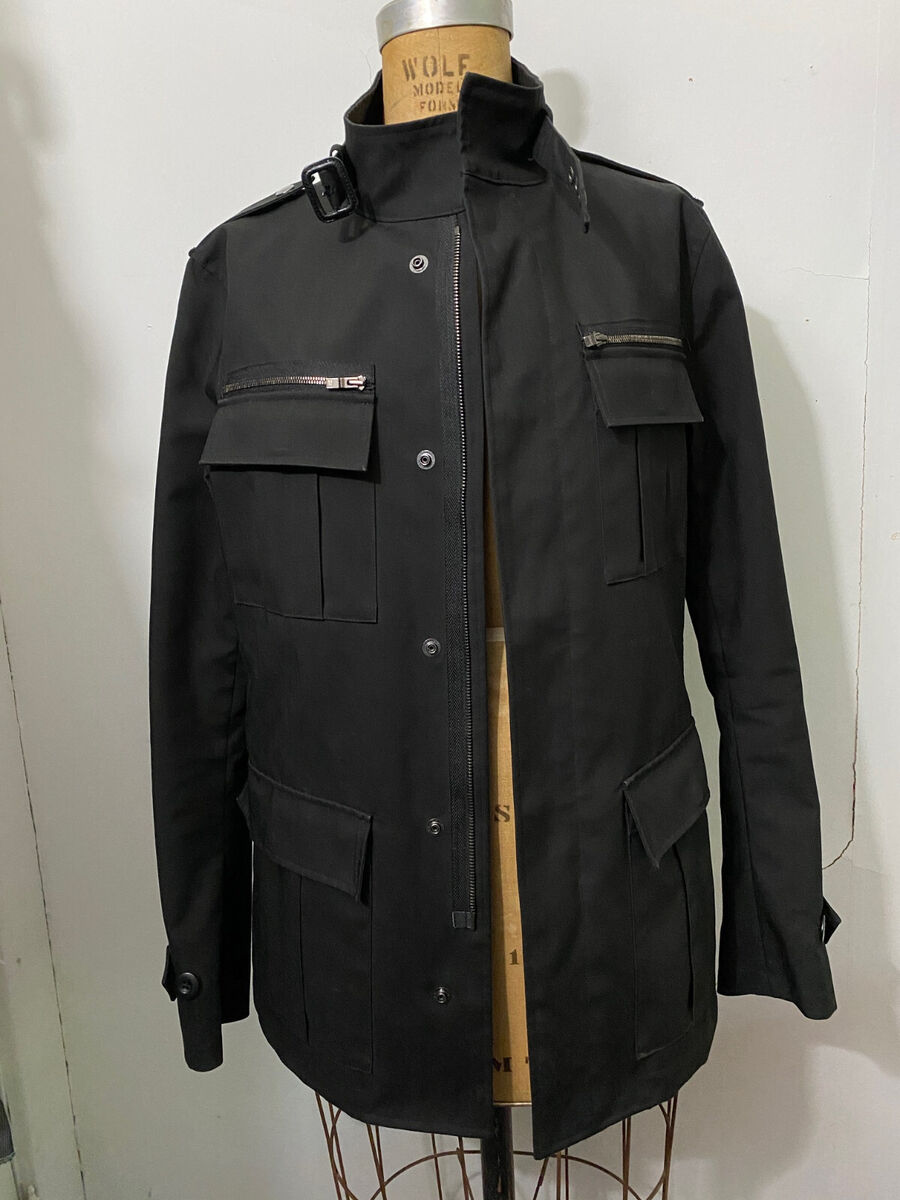 WJK Japan Military Style Jacket M Black Cotton Canvas S/M | eBay WJK Japan Military Style Jacket M Black Cotton Canvas S/M | eBay