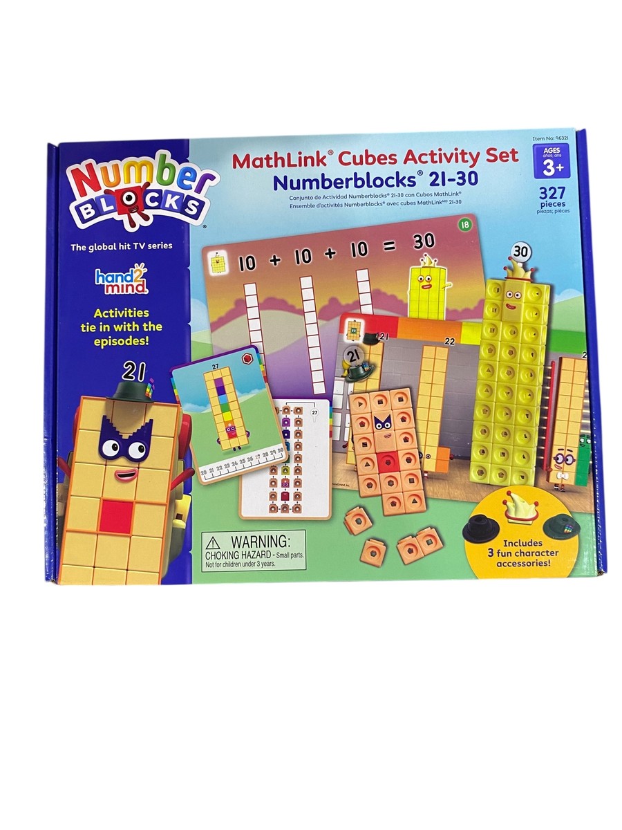 hand2mind, MathLink, Cubes, Numberblocks, 21-30, Activity Set