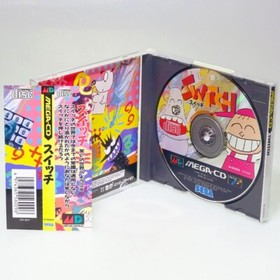 SWITCH with Spine Card  Sega MEGA CD Japan Import MD MCD DRIVE GENESIS NTSC-J