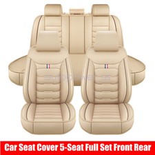 For Nissan Car Seat Cover 5 Seat Full Set Leather Waterproof Front Rear Cushion For Nissan Car Seat Cover 5 Seat Full Set Leather Waterproof Front Rear Cushion