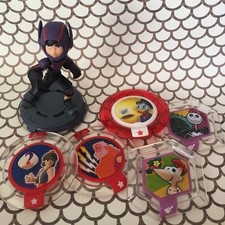 Disney Infinity 1.0 & 2.0 Hiro Figure Rare Power Discs Zeus Scrooge Phineas Jack