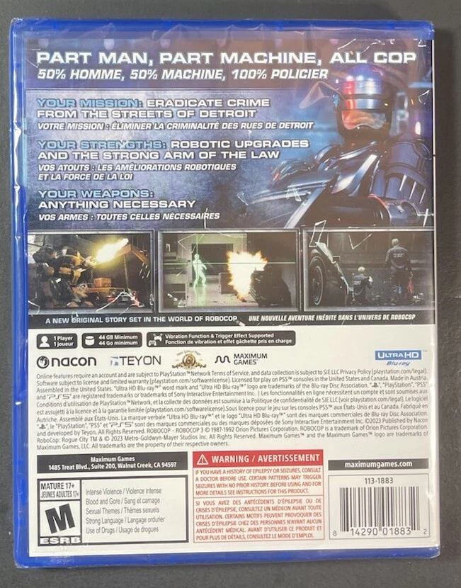 RoboCop [ Rogue City ] (PS5) NEW - Image 2 of 4