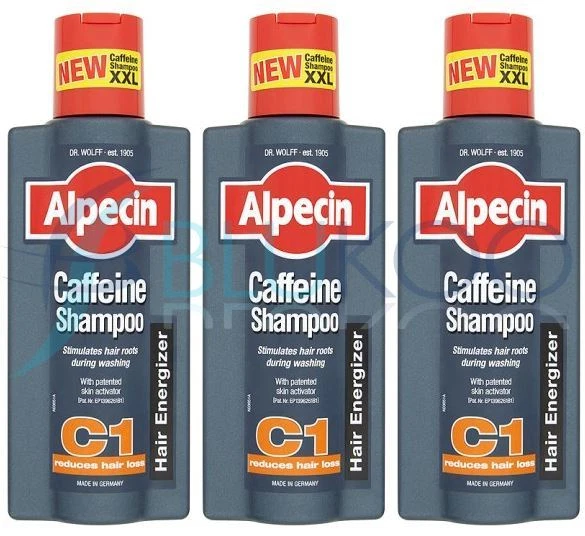 Alpecin Caffeine Shampoo XXL - 375ml (Pack of 3)