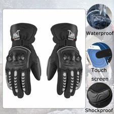 Motorcycle Thermal Gloves Winter Windproof Anti-collision Touch Screen Mittens