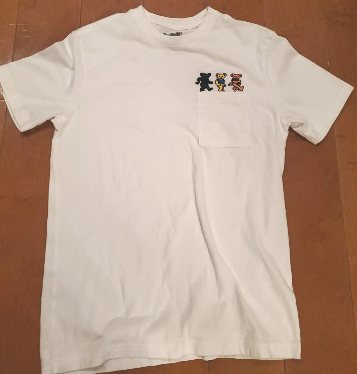 GRATEFUL DEAD Bears Licensed Embroidered Pocket T Shirt XS