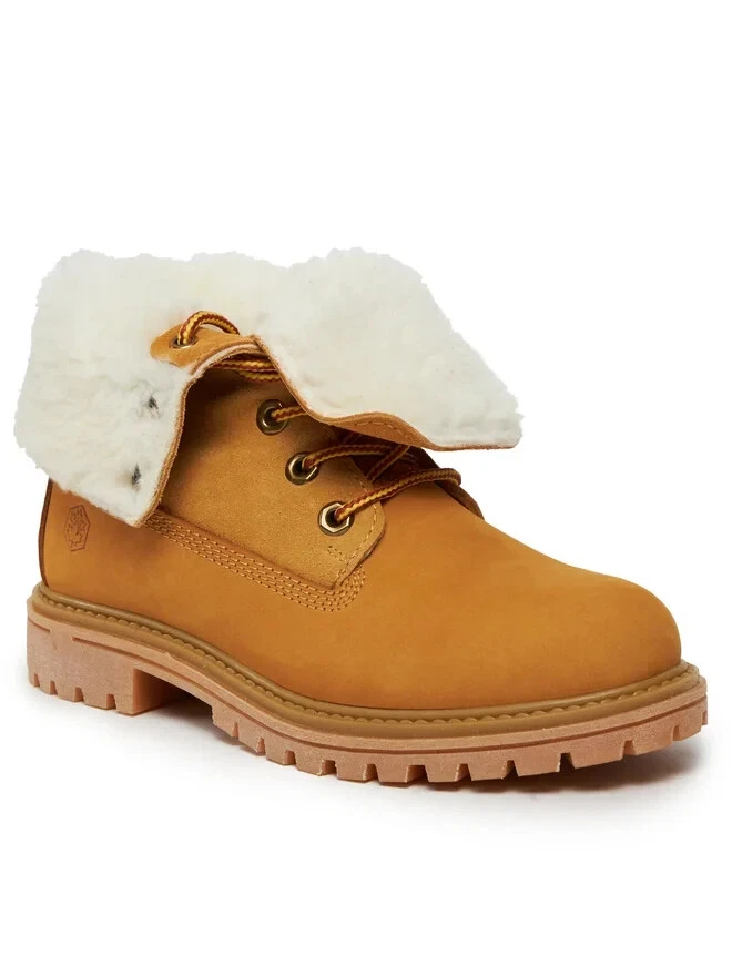 Lumberjack River 2 Stivali Alti Donna – Modello SWH6901-002, Colore Crema, Fodera In Pelliccia, Suola Gomma, Taglia 38