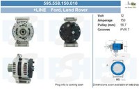 BV PSH Lichtmaschine Generator 150A 12V FüR Land Rover Defender Station Wagon