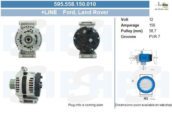 BV PSH Lichtmaschine Generator 150A 12V FüR Land Rover Defender Station Wagon-image