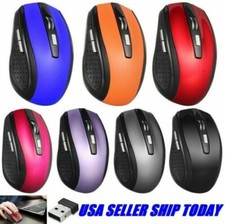 2.4GHz Wireless Optical Mouse Mice  USB Receiver For PC Laptop Computer