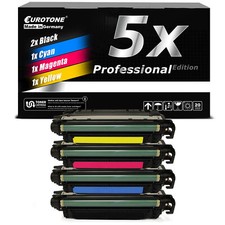 5X Eurotone PRO Toner XXL For HPECOLOR LaserJet Enterprise CP-4525-N CP-4525-DN