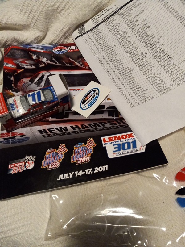 Lenox Industrial Tools 301 New Hampshire Speedway July 2011 Program And Car