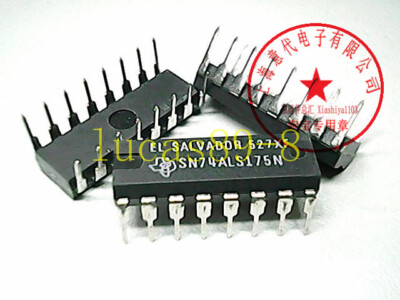 10PCS SN74ALS175N IC QUAD D-TYPE F/F W/CLR 16-DIP 74ALS175 ALS175 ALS175N SN74AL