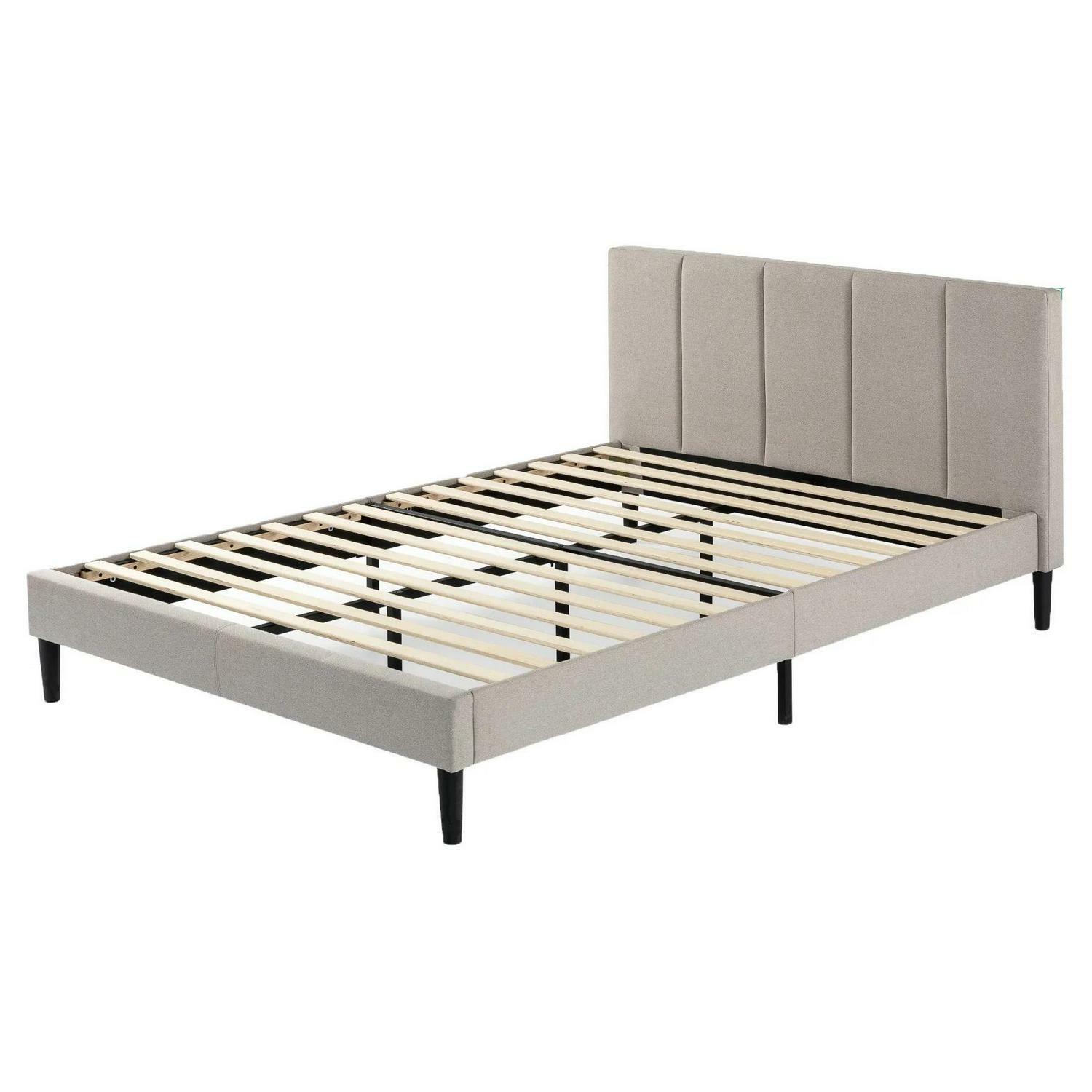 Priage By Zinus Upholstered Low-headboard Platform Bed Frame