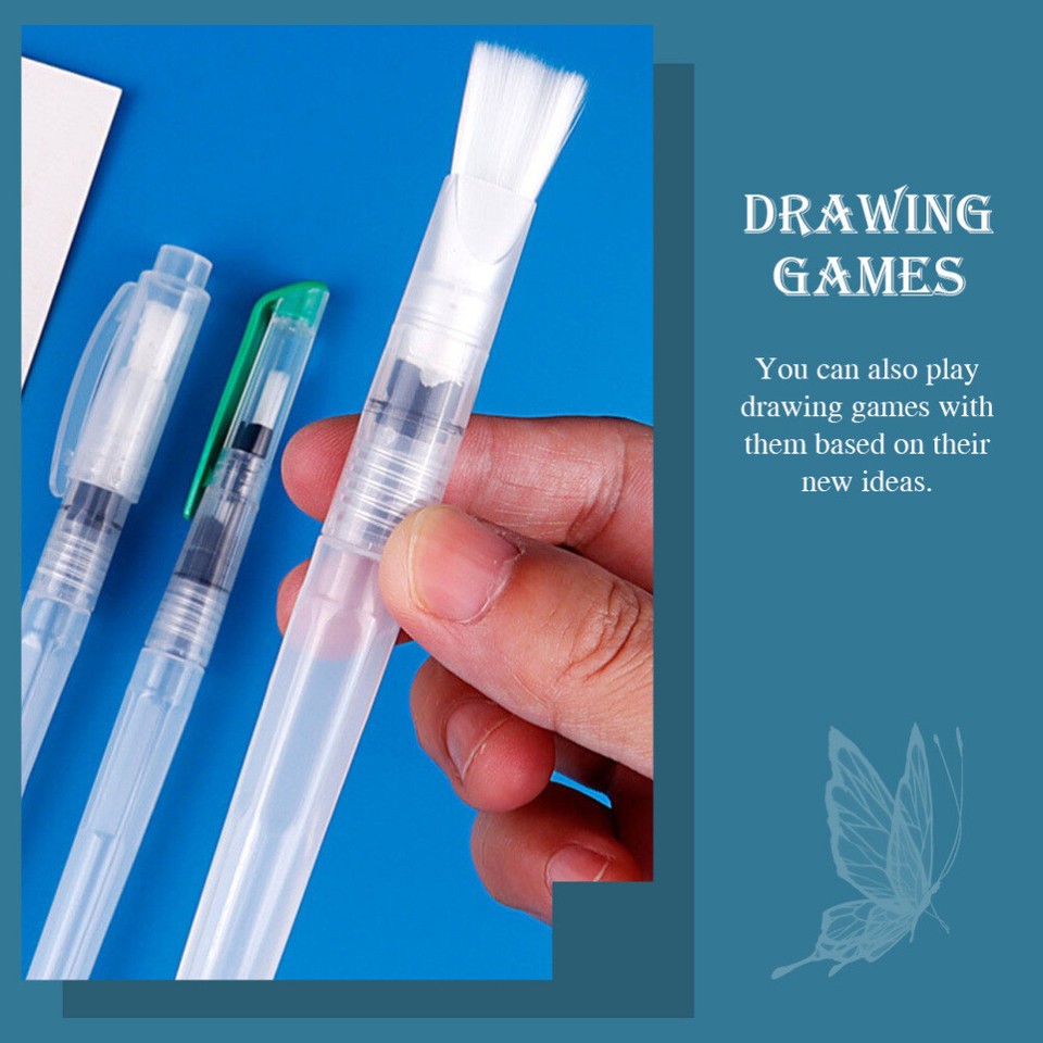 6 Pcs Watercolor Pen Brush Set for Beginners Tap Painting Pens Child eBay