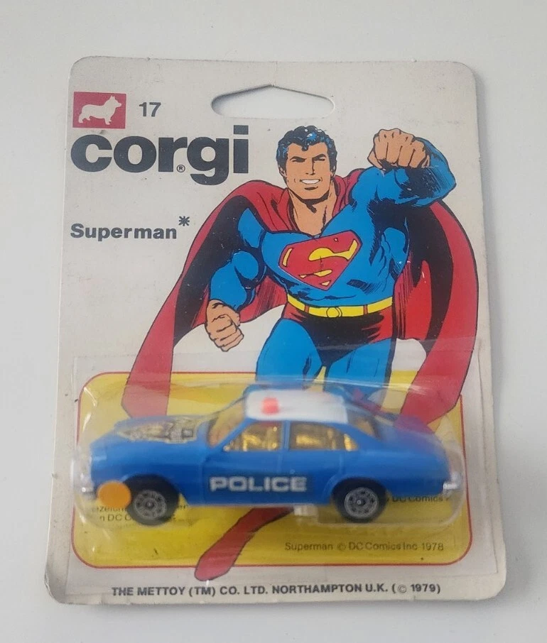 Vintage 1979 British Corgi Metropolis Superman Buick Police Car New Sealed - Image 2 of 4