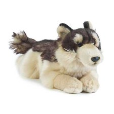 Wolf liegend Plüschtier Stofftier Plüsch Ku...