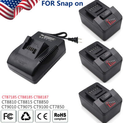 #ad Battery for Snap on 18V 4Ah CTB8185 CTB7185 CTB8187 CT7850 CT9075 CTC720 Charger $237.90