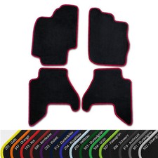 Fein Velours Fußmatten für Nissan Pathfinder R51 04-13  Randfarbe wählbar
