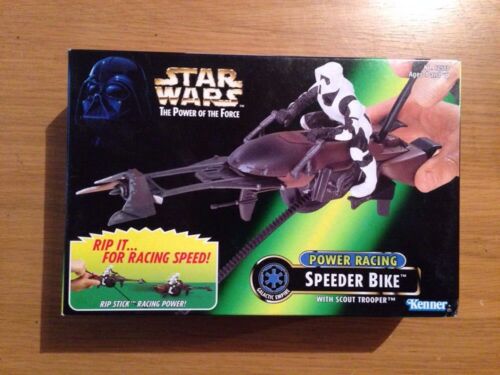 Star Wars POTF Speeder Bike With Scout Trooper NIB Sealed #60588 - Picture 1 of 3