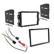 Double Din Radio Dash Kit Stereo Installation Install Kit w/Wire Harness Ante...