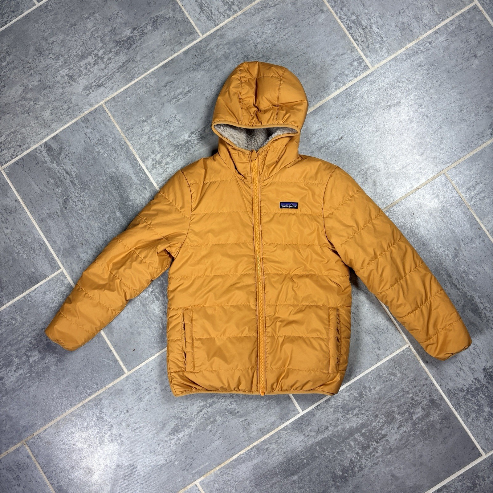 Patagonia Kids Small Reversible Ready Freddy Hoody Jacket Coat Size Small