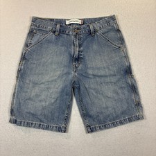 Levi's Men's 34 Blue Denim Carpenter Baggy Skater Casual Shorts 90s/Y2k Vintage