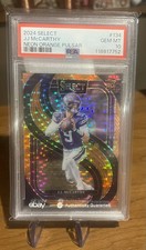 2024 PANINI SELECT - NEON ORANGE PULSAR (3/7) - JJ McCarthy #134 - PSA 10
