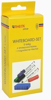 Whiteboard Marker Set 5-Teilig – 4 Boardmarker & Magnetischer Tafelwischer