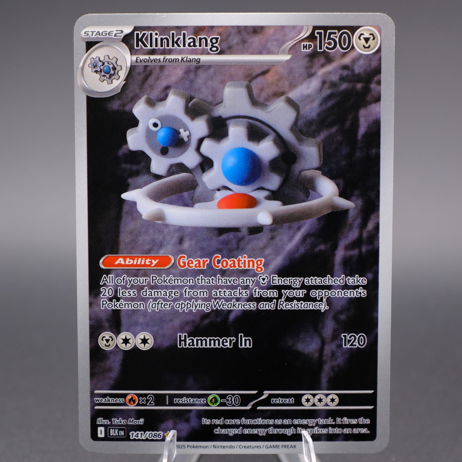 Klinklang 141/086 Illustration Rare SV: Black Bolt Pokemon TCG NM